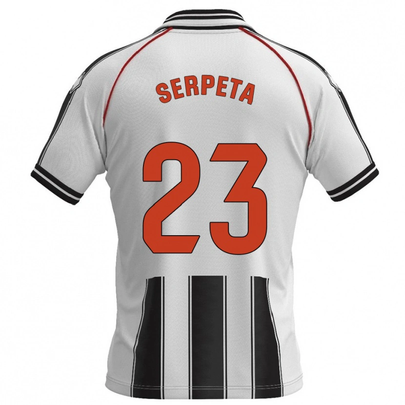 DanxenキッズSerpeta#23白黒ホームシャツ2025/26ジャージーユニフォーム