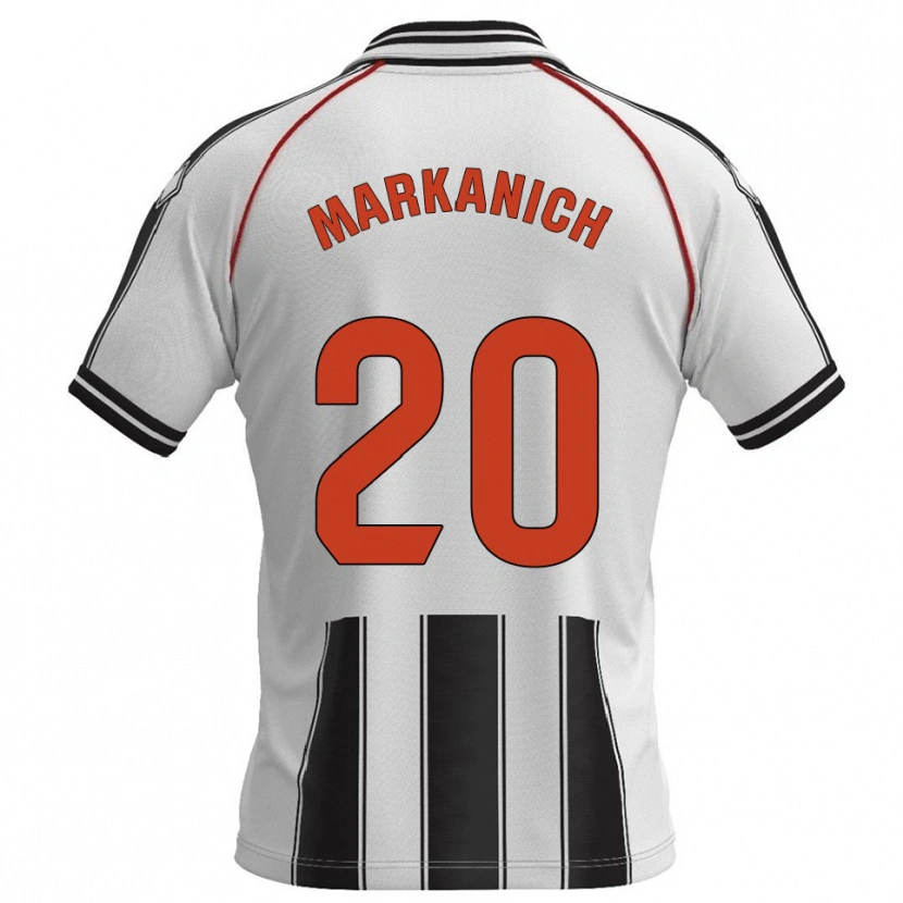 Danxenキッズニック・マルカニッチ#20白黒ホームシャツ2025/26ジャージーユニフォーム