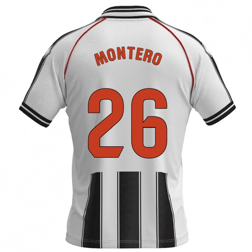 DanxenキッズMarcos Montero#26白黒ホームシャツ2025/26ジャージーユニフォーム