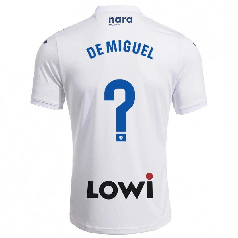 DanxenキッズCarlos De Miguel#0白紺ホームシャツ2025/26ジャージーユニフォーム