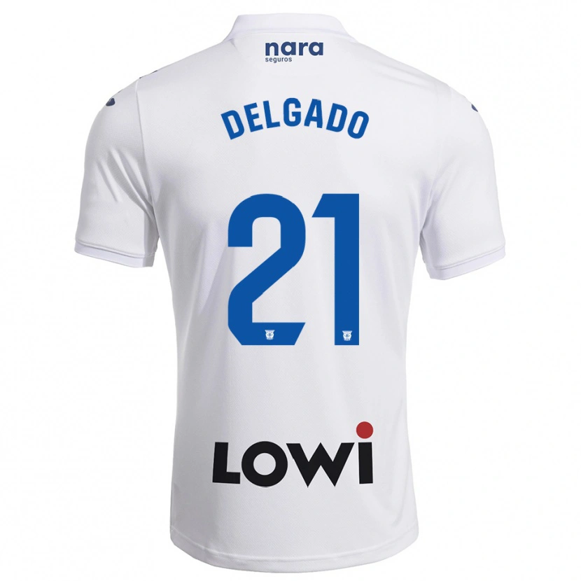 DanxenキッズAarón Delgado#21白紺ホームシャツ2025/26ジャージーユニフォーム