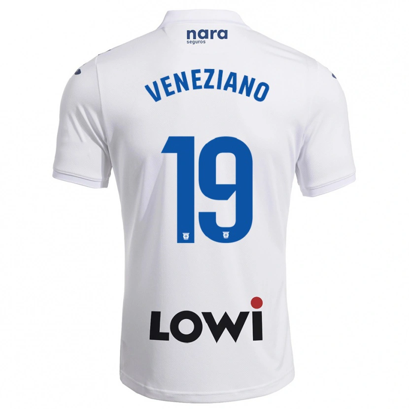 DanxenキッズFrancesco Veneziano#19白紺ホームシャツ2025/26ジャージーユニフォーム