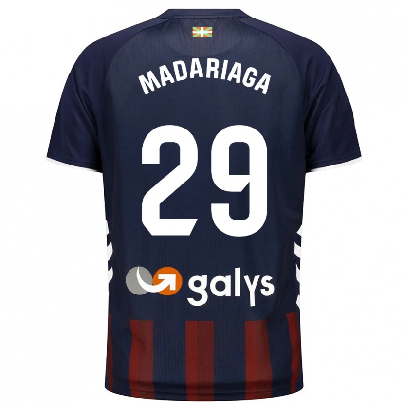 DanxenキッズAnder Madariaga#29紺赤ホームシャツ2025/26ジャージーユニフォーム