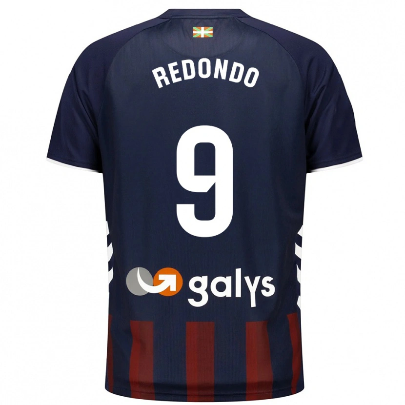 DanxenキッズEkaitz Redondo#9紺赤ホームシャツ2025/26ジャージーユニフォーム