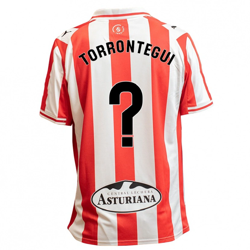 DanxenキッズSamu Torrontegui#0白赤ホームシャツ2025/26ジャージーユニフォーム