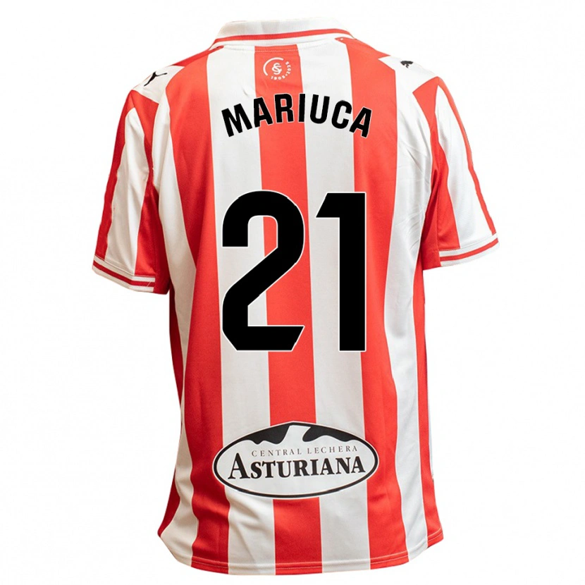 DanxenキッズMaría González Rodríguez#21白赤ホームシャツ2025/26ジャージーユニフォーム