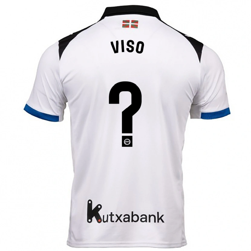 DanxenキッズCarlo Viso#0白青アウェイシャツ2025/26ジャージーユニフォーム