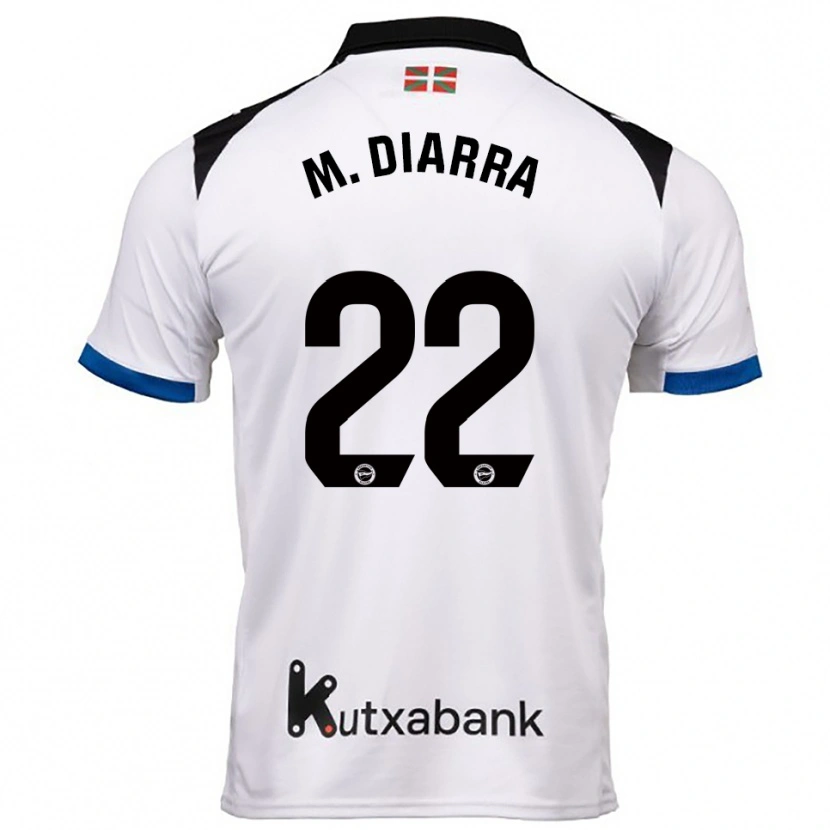 Danxenキッズムサ・ディアッラ#22白青アウェイシャツ2025/26ジャージーユニフォーム