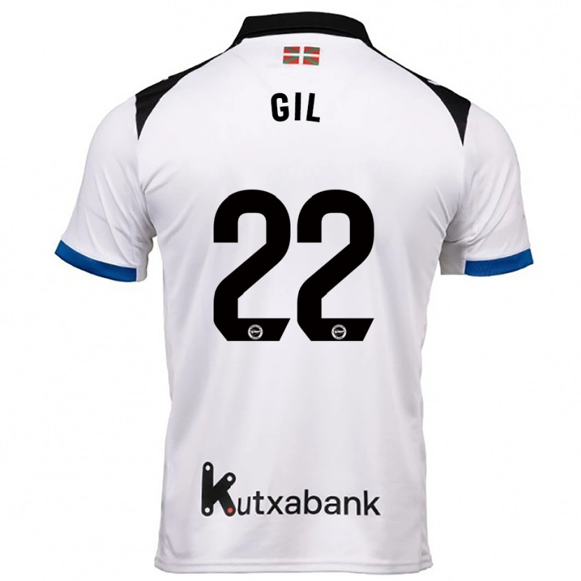 DanxenキッズRaquel Gil#22白青アウェイシャツ2025/26ジャージーユニフォーム