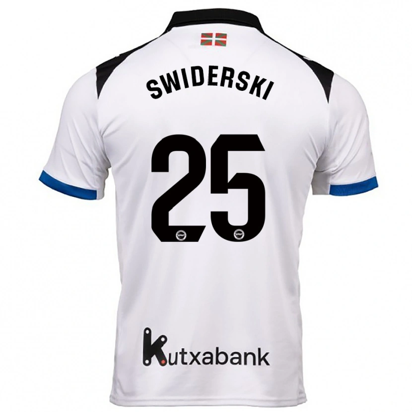 Danxenキッズグレゴワール・シフィデルスキ#25白青アウェイシャツ2025/26ジャージーユニフォーム