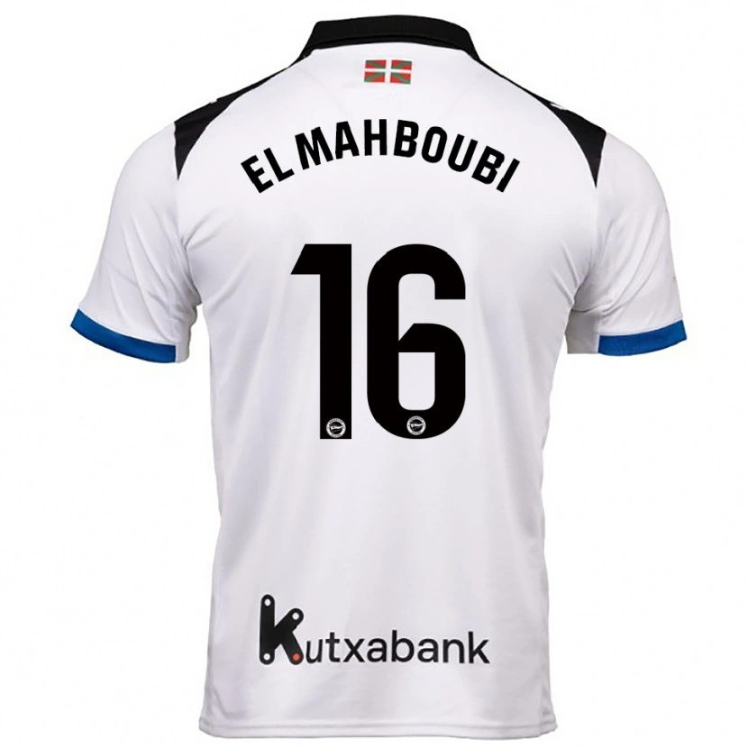 DanxenキッズSami El Mahboubi#16白青アウェイシャツ2025/26ジャージーユニフォーム