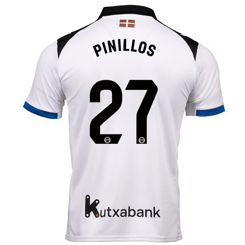 Danxenキッズランダー・ピニロス・ウィルソン#27白青アウェイシャツ2025/26ジャージーユニフォーム