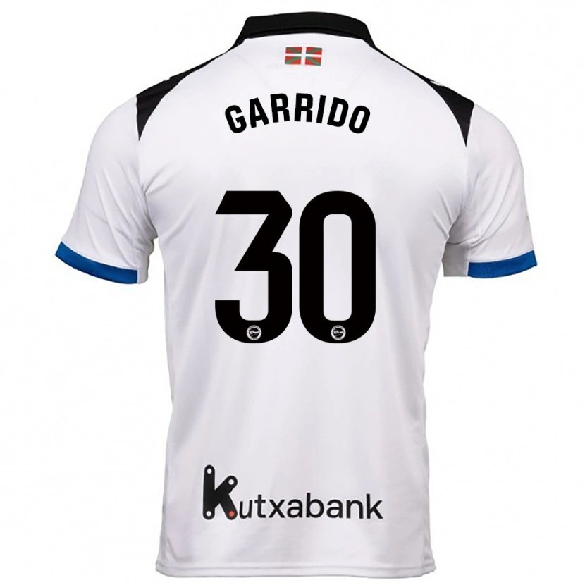 DanxenキッズIván Garrido#30白青アウェイシャツ2025/26ジャージーユニフォーム