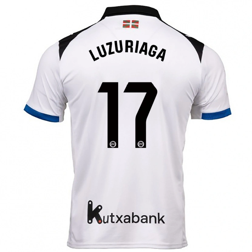 DanxenキッズJudith Luzuriaga#17白青アウェイシャツ2025/26ジャージーユニフォーム