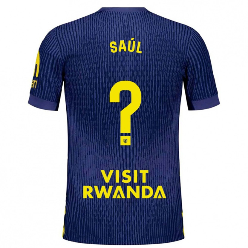 Danxenキッズサウル・フェルナンデス#0紺黄アウェイシャツ2025/26ジャージーユニフォーム