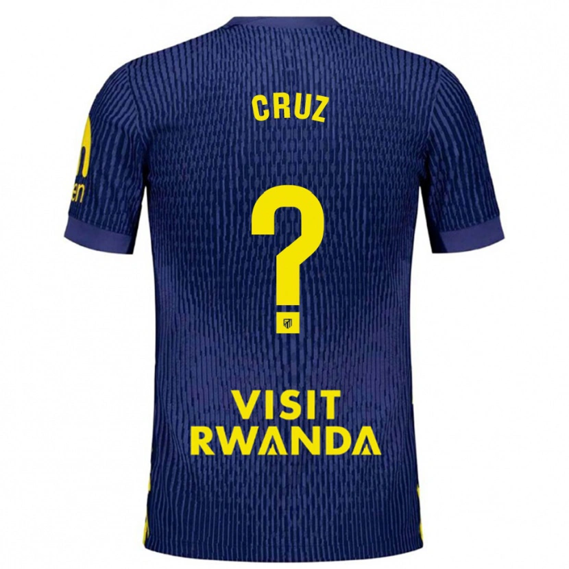 Danxenキッズアルベルトクルス#0紺黄アウェイシャツ2025/26ジャージーユニフォーム