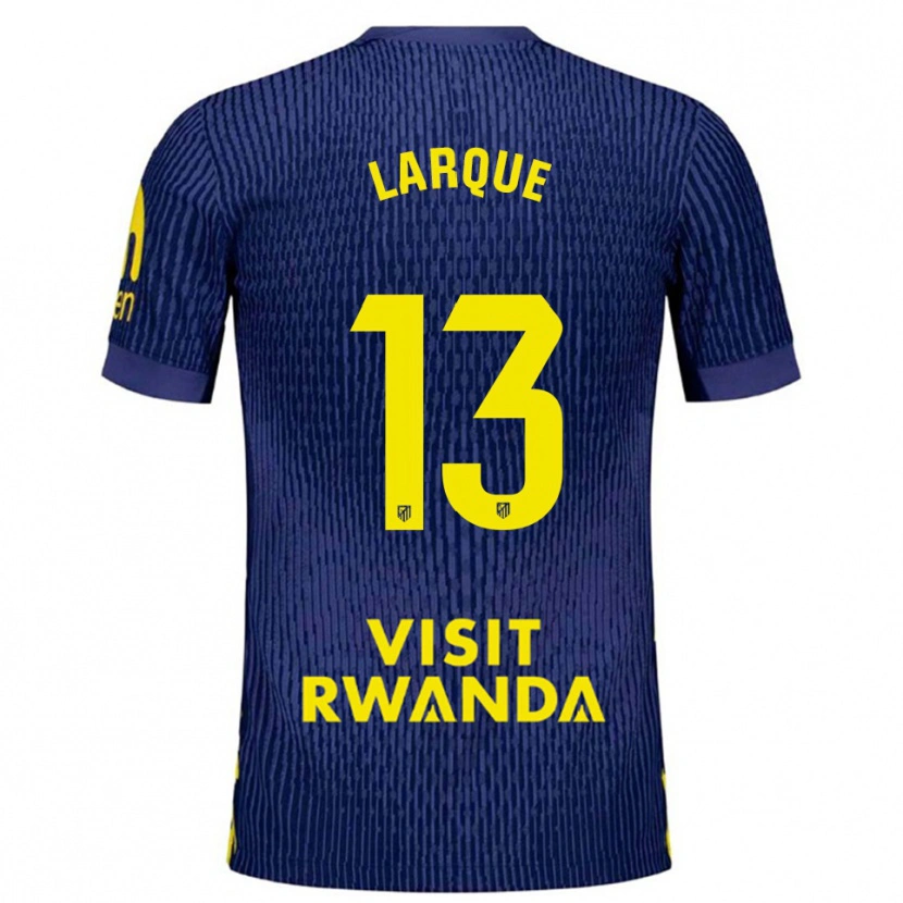 DanxenキッズPatricia Larqué#13紺黄アウェイシャツ2025/26ジャージーユニフォーム