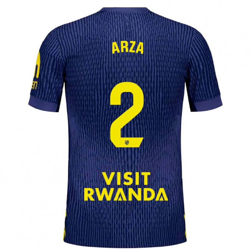 DanxenキッズDavid Arza#2紺黄アウェイシャツ2025/26ジャージーユニフォーム