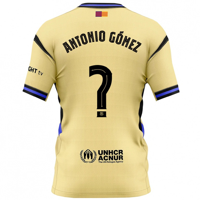 Danxenキッズアントニオ・ゴメス#0黄黒アウェイシャツ2025/26ジャージーユニフォーム