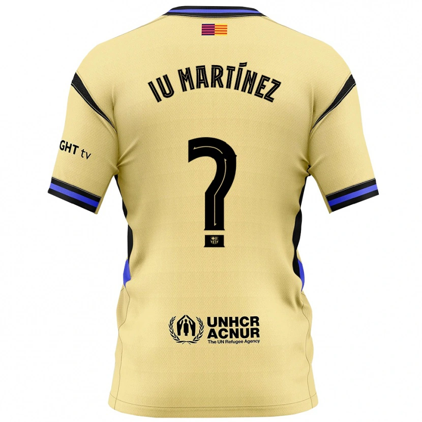 DanxenキッズÏu Martínez#0黄黒アウェイシャツ2025/26ジャージーユニフォーム