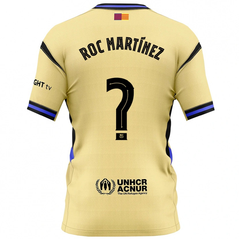 DanxenキッズRoc Martínez#0黄黒アウェイシャツ2025/26ジャージーユニフォーム