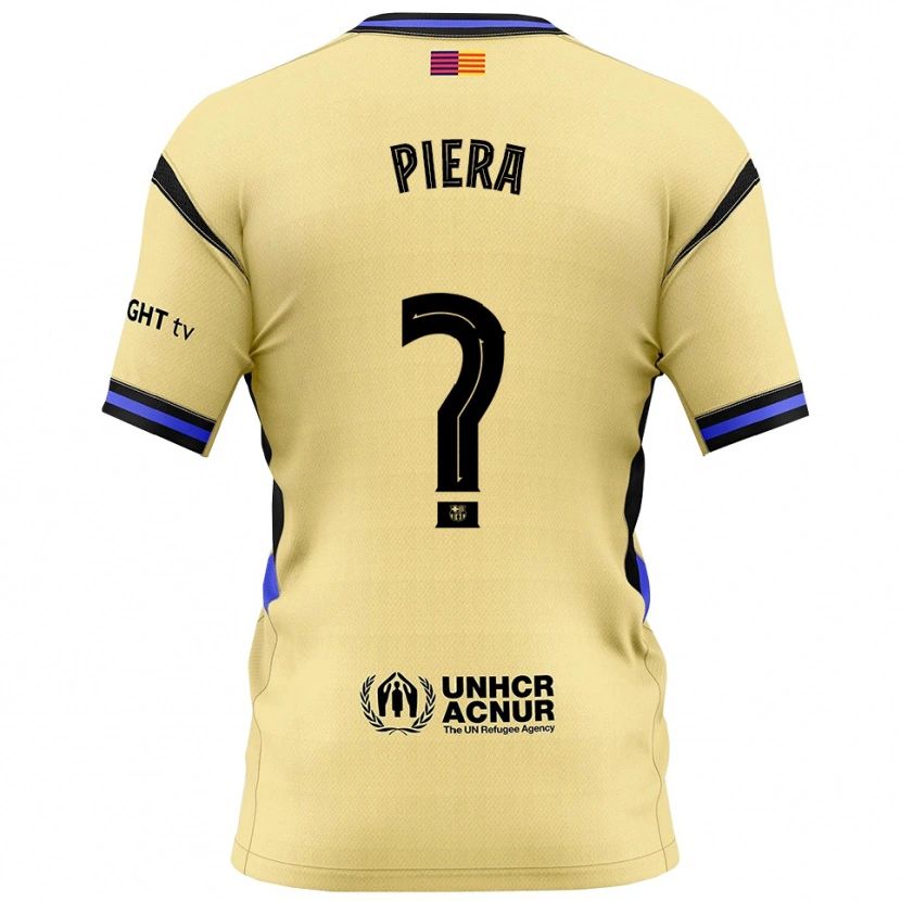 DanxenキッズJuan Piera#0黄黒アウェイシャツ2025/26ジャージーユニフォーム