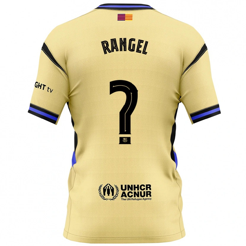 DanxenキッズHéctor Rangel#0黄黒アウェイシャツ2025/26ジャージーユニフォーム