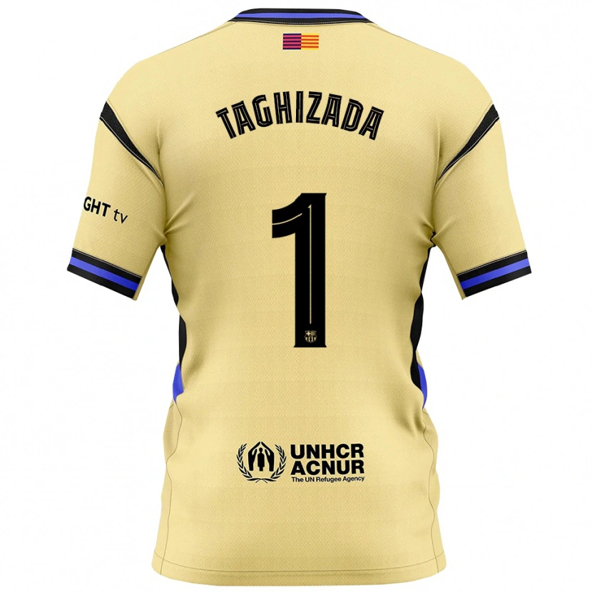 DanxenキッズEldar Taghizada#1黄黒アウェイシャツ2025/26ジャージーユニフォーム