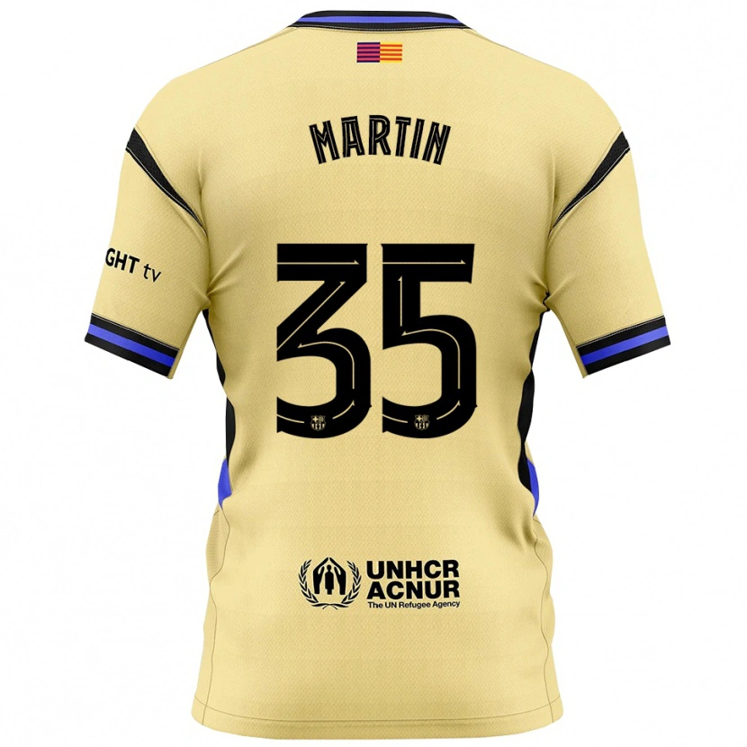 Danxenキッズジェラルド・マーティン#35黄黒アウェイシャツ2025/26ジャージーユニフォーム