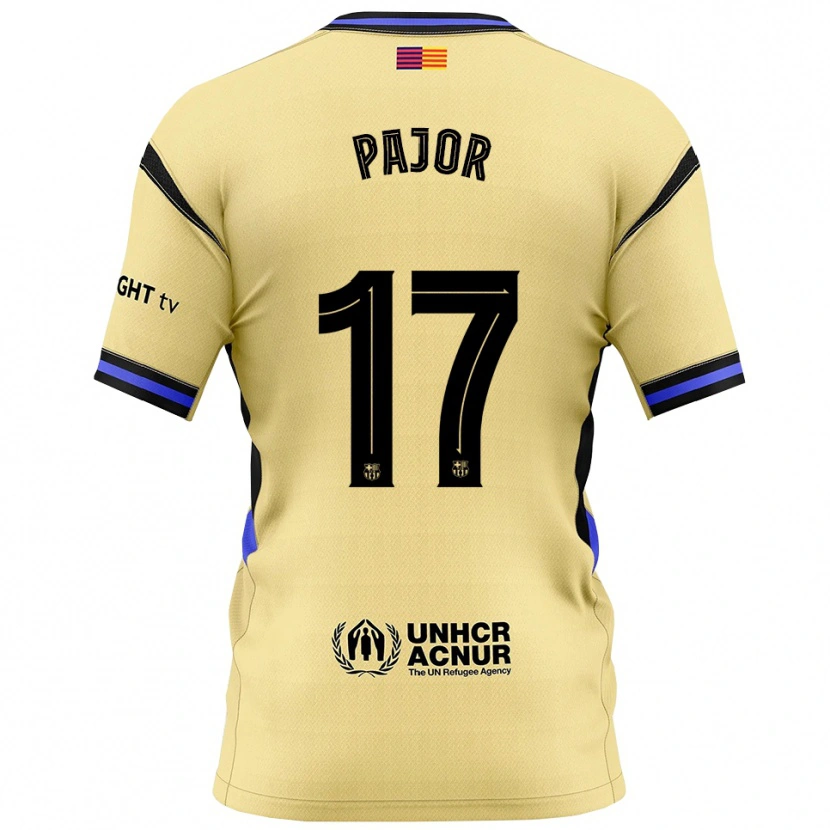 Danxenキッズエヴァ・パヨル#17黄黒アウェイシャツ2025/26ジャージーユニフォーム