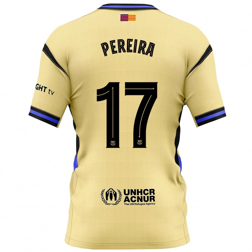 Danxenキッズアンドレアス・ペレイラ#17黄黒アウェイシャツ2025/26ジャージーユニフォーム