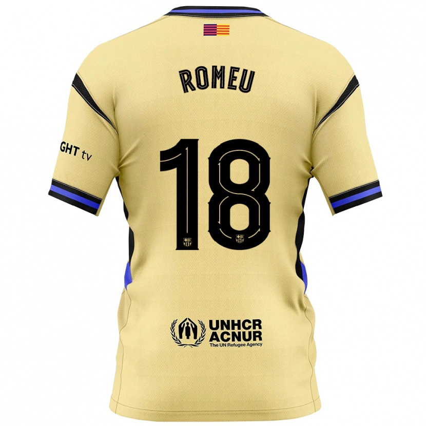 Danxenキッズオリオール・ロメウ#18黄黒アウェイシャツ2025/26ジャージーユニフォーム