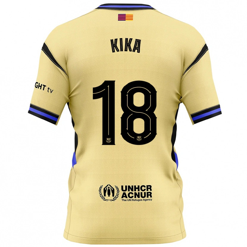 Danxenキッズフランシスカ・ナザレス#18黄黒アウェイシャツ2025/26ジャージーユニフォーム