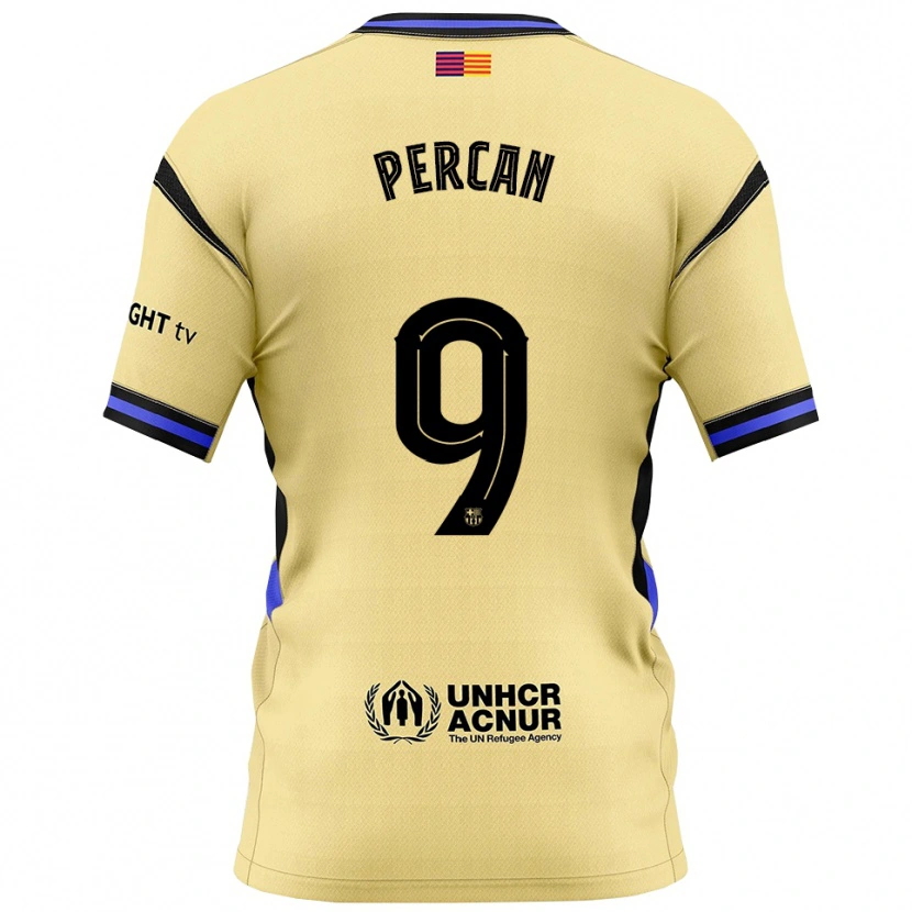 Danxenキッズディエゴ・パーカン#9黄黒アウェイシャツ2025/26ジャージーユニフォーム