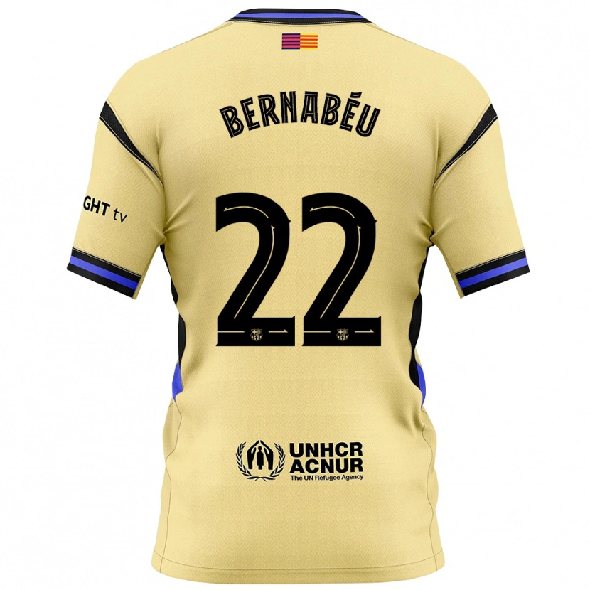 DanxenキッズPol Bernabéu#22黄黒アウェイシャツ2025/26ジャージーユニフォーム