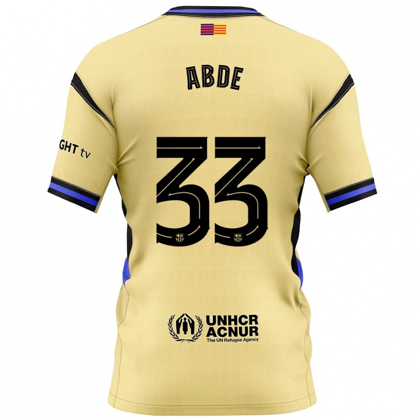 Danxenキッズアブデ・エザルズーリ#33黄黒アウェイシャツ2025/26ジャージーユニフォーム