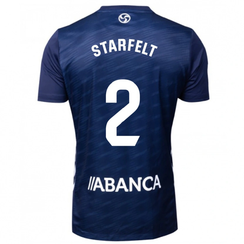 Danxenキッズカール・スターフェルト#2紺白アウェイシャツ2025/26ジャージーユニフォーム