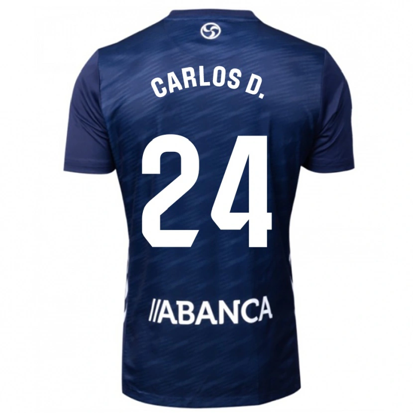 DanxenキッズCarlos Domínguez#24紺白アウェイシャツ2025/26ジャージーユニフォーム
