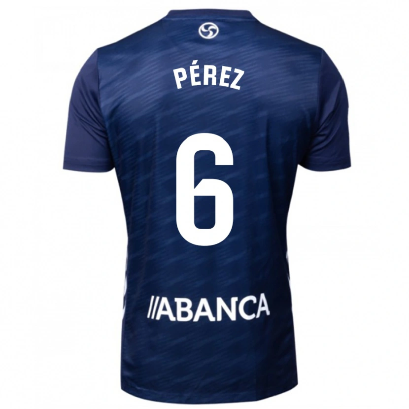 DanxenキッズElena Pérez#6紺白アウェイシャツ2025/26ジャージーユニフォーム