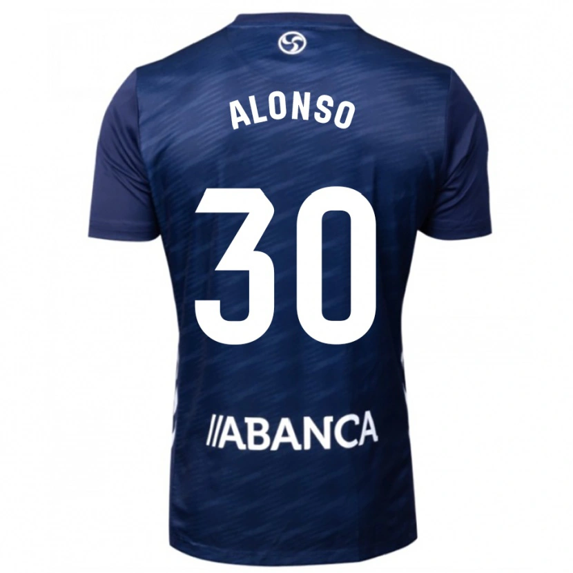 DanxenキッズAdriana Alonso#30紺白アウェイシャツ2025/26ジャージーユニフォーム