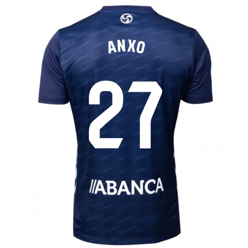DanxenキッズAnxo Rodríguez#27紺白アウェイシャツ2025/26ジャージーユニフォーム