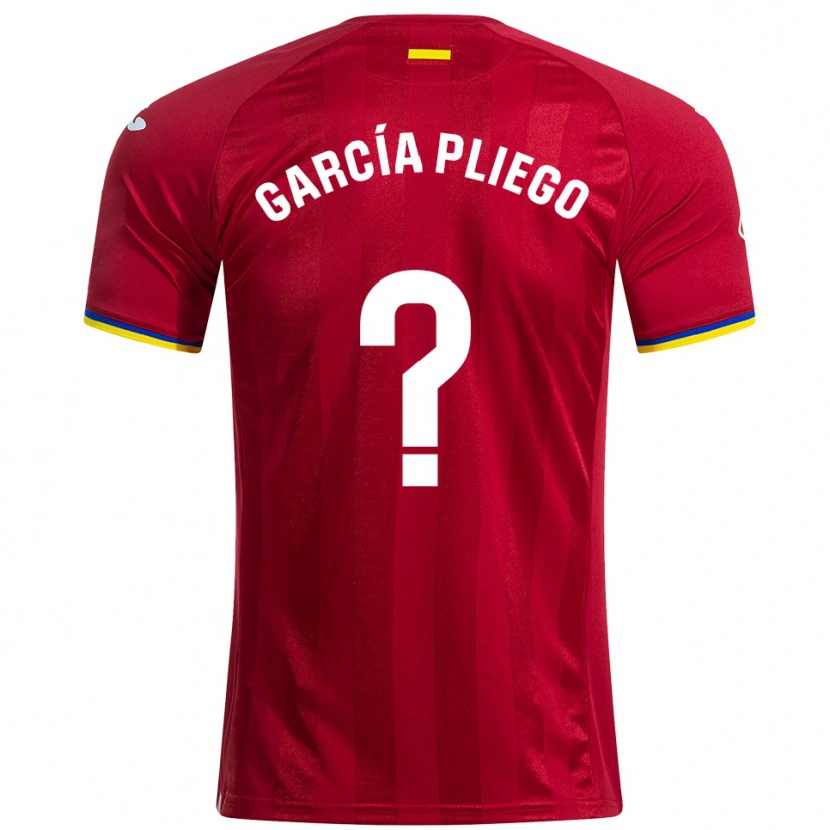 DanxenキッズHugo García Pliego#0赤黄青アウェイシャツ2025/26ジャージーユニフォーム