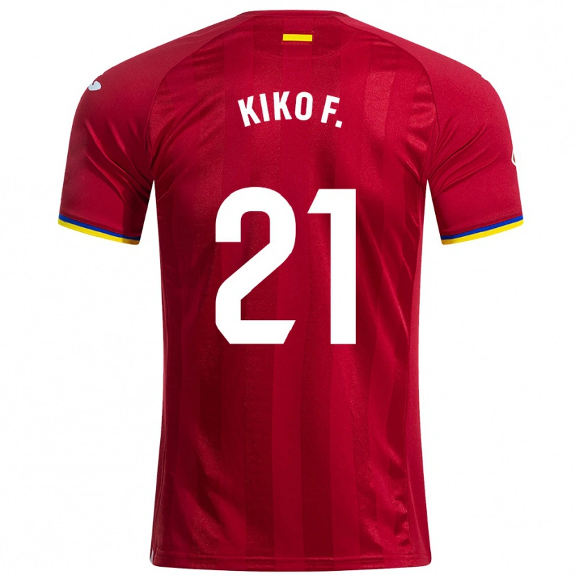 Danxenキッズフランシスコ・フェメニア#21赤黄青アウェイシャツ2025/26ジャージーユニフォーム