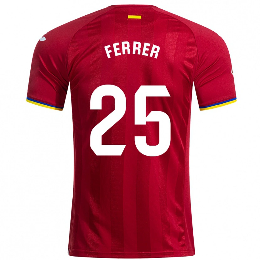 DanxenキッズDiego Ferrer#25赤黄青アウェイシャツ2025/26ジャージーユニフォーム