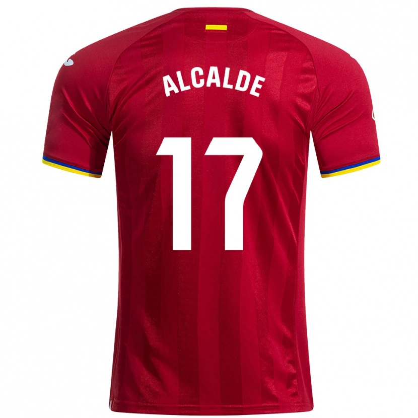 DanxenキッズJacobo Alcalde#17赤黄青アウェイシャツ2025/26ジャージーユニフォーム