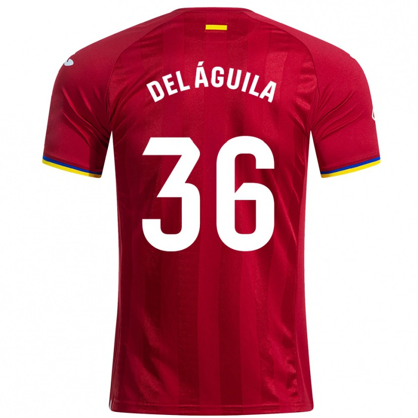 DanxenキッズÁngel Del Águila#36赤黄青アウェイシャツ2025/26ジャージーユニフォーム