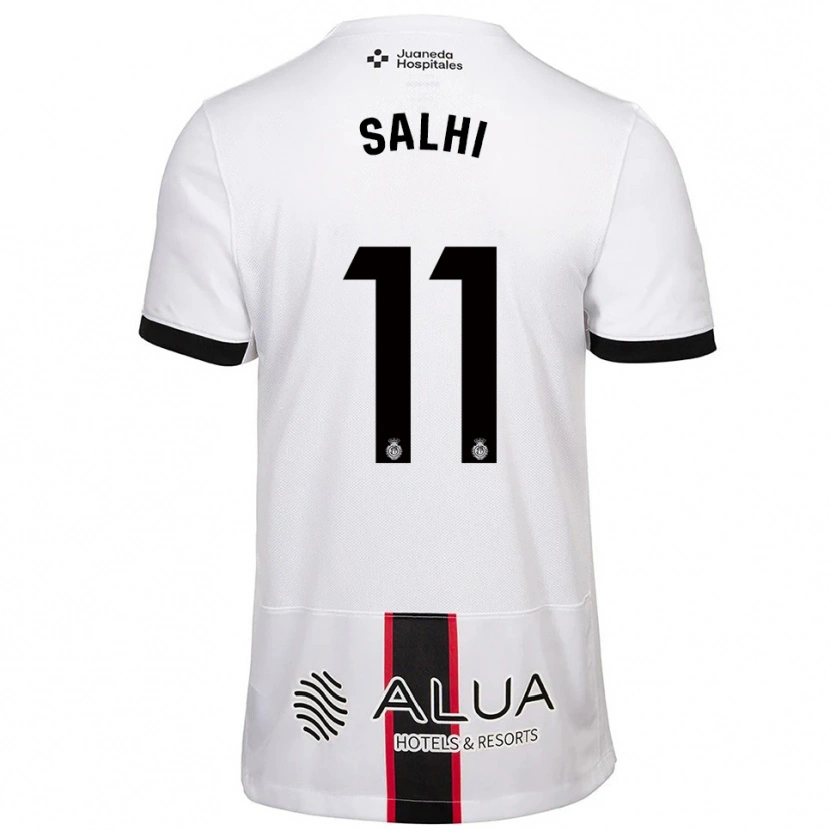 DanxenキッズIliesse Salhi#11白黒アウェイシャツ2025/26ジャージーユニフォーム