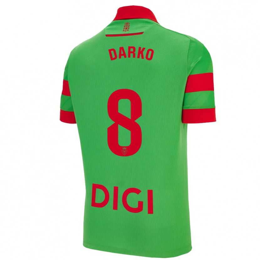 Danxenキッズダルコ・ブラシャナツ#8緑赤アウェイシャツ2025/26ジャージーユニフォーム