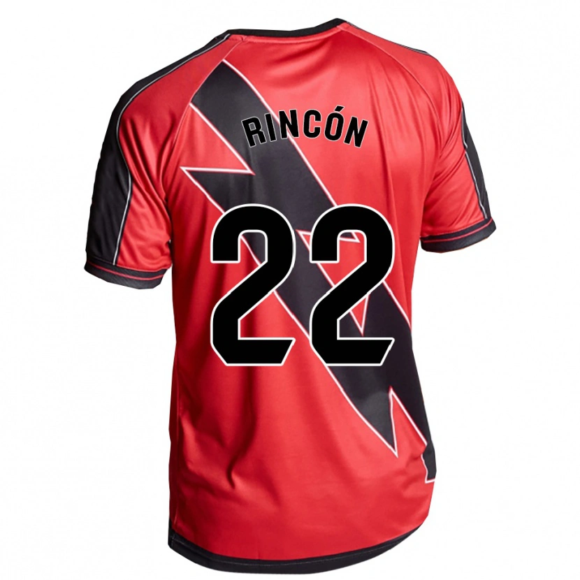 DanxenキッズCristina Rincon Frances#22赤黒アウェイシャツ2025/26ジャージーユニフォーム