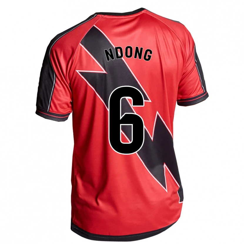 DanxenキッズWhissy Ndong#6赤黒アウェイシャツ2025/26ジャージーユニフォーム